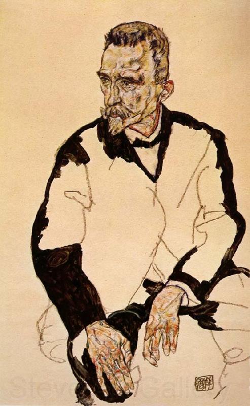 Egon Schiele Portrait of Heinrich Benesch Germany oil painting art